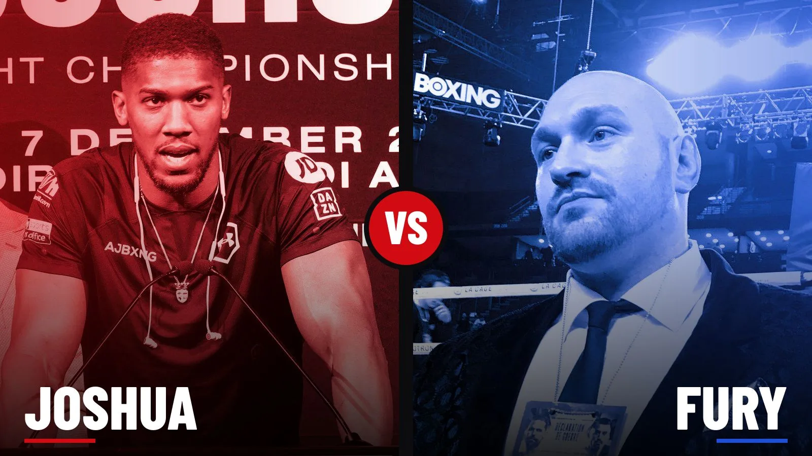 Anthony Joshua and Tyson Fury